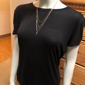 Plain black tee
